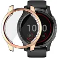 Mtp Products Hat Prince Garmin Venu 2 TPU-Deksel med Skjermbeskytter - 45mm - Gull
