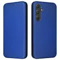 Mtp Products Samsung Galaxy A35 Flip-deksel - Karbonfiber - Blå