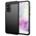 Mtp Products Samsung Galaxy A36/A56 Børstet TPU Deksel - Karbonfiber - Svart
