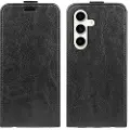 Mtp Products Samsung Galaxy S24+ Vertikalt Flip-Deksel med Kortlomme - Svart