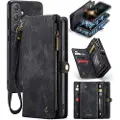 CASEME Samsung Galaxy A55 008 2-i-1 Multifunksjonell Lommebok-deksel - Svart
