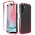 Mtp Products Samsung Galaxy A25 Gradient Series Hybrid-deksel - Rød / Gjennomsiktig