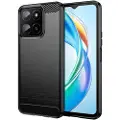 Mtp Products Honor X5b/X5b Plus Børstet TPU Deksel - Karbonfiber - Svart