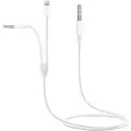 Mtp Products 2-i-1 3.5mm AUX Lydkabel MH030 - iOS, Android - Hvit