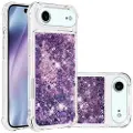 Mtp Products iPhone Air Glitter Quicksand TPU-deksel - Lilla hjerter