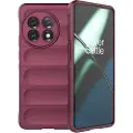 Mtp Products Rugged Series OnePlus 11 TPU-deksel - Vinrød