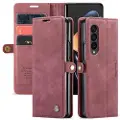 CASEME 013 Series Samsung Galaxy Z Fold4 Lommebok-deksel - Vinrød