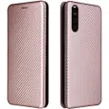 Mtp Products Sony Xperia 10 III, Xperia 10 III Lite Flip-deksel - Carbon Fiber - Roségull