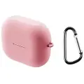 Mtp Products Samsung Galaxy Buds3/Buds3 Pro Silikondeksel med Karabinkroken - Rosa