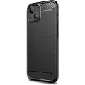 Mtp Products iPhone 13 Mini Børstet TPU Deksel - Karbonfiber - Svart