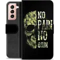 Mtp Products Samsung Galaxy S21 5G Premium Lommebok-deksel - No Pain, No Gain