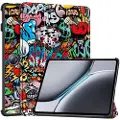 Mtp Products OnePlus Pad 2 Tri-Fold Series Smart Folio-deksel - Graffiti