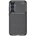 Mtp Products Samsung Galaxy S23 FE Beetle Karbonfiber TPU-Deksel - Svart