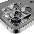 Mtp Products iPhone 16 Pro/16 Pro Max Hat Prince Full Cover Kamera Linse Beskytter - Grå
