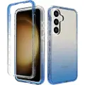 Mtp Products Samsung Galaxy S24 Gradient Series Hybrid-deksel - Blå / Gjennomsiktig