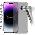 Mtp Products iPhone 16 Pro Privacy Full Cover Beskyttelsesglass - Svart Kant