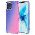 Mtp Products iPhone 15 Pro Gradient Støtsikkert TPU-deksel - Blå / Rosa