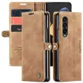 CASEME 013 Series Samsung Galaxy Z Fold4 Lommebok-deksel - Brun