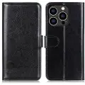 Mtp Products iPhone 16 Pro Lommebok-deksel med Magnetisk Lukning - svart