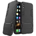 Mtp Products Armor Serien iPhone XR Hybrid-deksel med Stativ - Svart