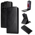 Mtp Products Motorola Edge 60 Fusion Vertikalt Flip-Deksel med Kortlomme - Svart