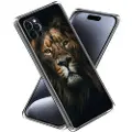 Mtp Products iPhone 15 Pro Stilig Ultra-Slim TPU-deksel - Løve