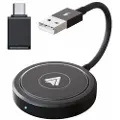 Mtp Products THT-020-5+ Android Auto Wireless CarPlay Converter Kablet til trådløs CarPlay-adapter med støtte for USB / Type-C-grensesnitt