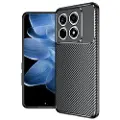Mtp Products Xiaomi 14T Pro Beetle Karbonfiber TPU-Deksel - Svart