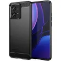 Mtp Products Motorola Edge 40 Neo Børstet TPU Deksel - Karbonfiber - Svart