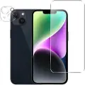 Mtp Products iPhone 15 2-i-1 Sett Beskyttelsesglass & Kamera Linse - 9H