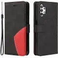 Mtp Products Bi-Color Series Samsung Galaxy A32 5G/M32 5G Lommebok-deksel - Svart