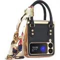 GKK Handbag Design Samsung Galaxy Z Flip3 5G Deksel - Svart