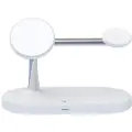 Mtp Products 5 i 1 magnetisk trådløs lader for iPhone, Apple Watch, AirPods hurtigladestasjon - hvit