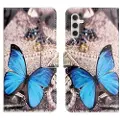 Mtp Products Samsung Galaxy S24 FE Style Series Lommebok-deksel - Blå Sommerfugl