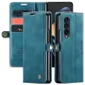 CASEME 013 Series Samsung Galaxy Z Fold4 Lommebok-deksel - Blå