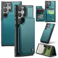 CASEME Samsung Galaxy S24 Ultra C22-etui RFID-kortlommebok - Grønn