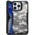 Mtp Products iPhone 15 Plus Anti-Shock Hybrid-deksel - Kamuflasje - Svart