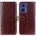 Mtp Products Motorola Moto G85/S50 Neo Lommebok-deksel med Magnetisk Lukning - Brun