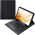 Mtp Products Samsung Galaxy Tab S8+ Etui med Bluetooth Tastatur - Svart