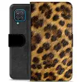 Mtp Products Samsung Galaxy A12 Premium Lommebok-deksel - Leopard