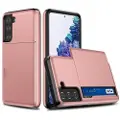 Mtp Products Samsung Galaxy S21 5G Hybrid-deksel med Skyvekortspor - Roségull