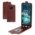 Mtp Products Nokia C200 Vertikalt Flip-deksel med Kortluke - Brun