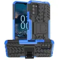 Mtp Products Anti-Slip Nokia G100 Hybrid-deksel med Stativ - Blå / Svart