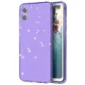 Mtp Products Samsung Galaxy A05 Stylish Glitter Series TPU-deksel - Gjennomsiktig Lilla