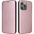 Mtp Products iPhone 15 Pro Max Flip-deksel - Karbonfiber - Roségull