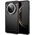 Mtp Products Huawei Mate 70 Pro/70 Pro+ Børstet TPU Deksel - Karbonfiber - Svart