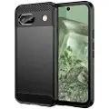 Mtp Products Google Pixel 8a Børstet TPU Deksel - Karbonfiber - Svart