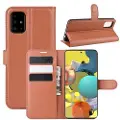 Mtp Products Samsung Galaxy A51 5G Lommebok-deksel med Magnetisk Lukning - Brun