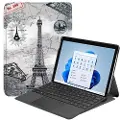 Mtp Products Wonder Series Microsoft Surface Pro 8 Folio-etui - Eiffeltårnet
