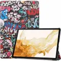 Mtp Products Samsung Galaxy Tab S10+ Tri-Fold Series Smart Folio-deksel - Graffiti